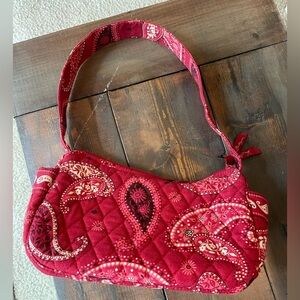 Vera Bradley Maggie Mesa Red Shoulder Bag Cottage Core Granny